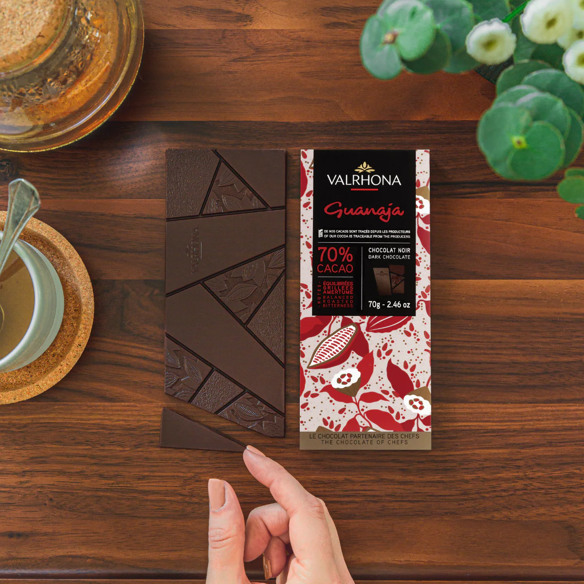 Dark Chocolate Bar Guanaja 70% - 2.46oz - Image 4