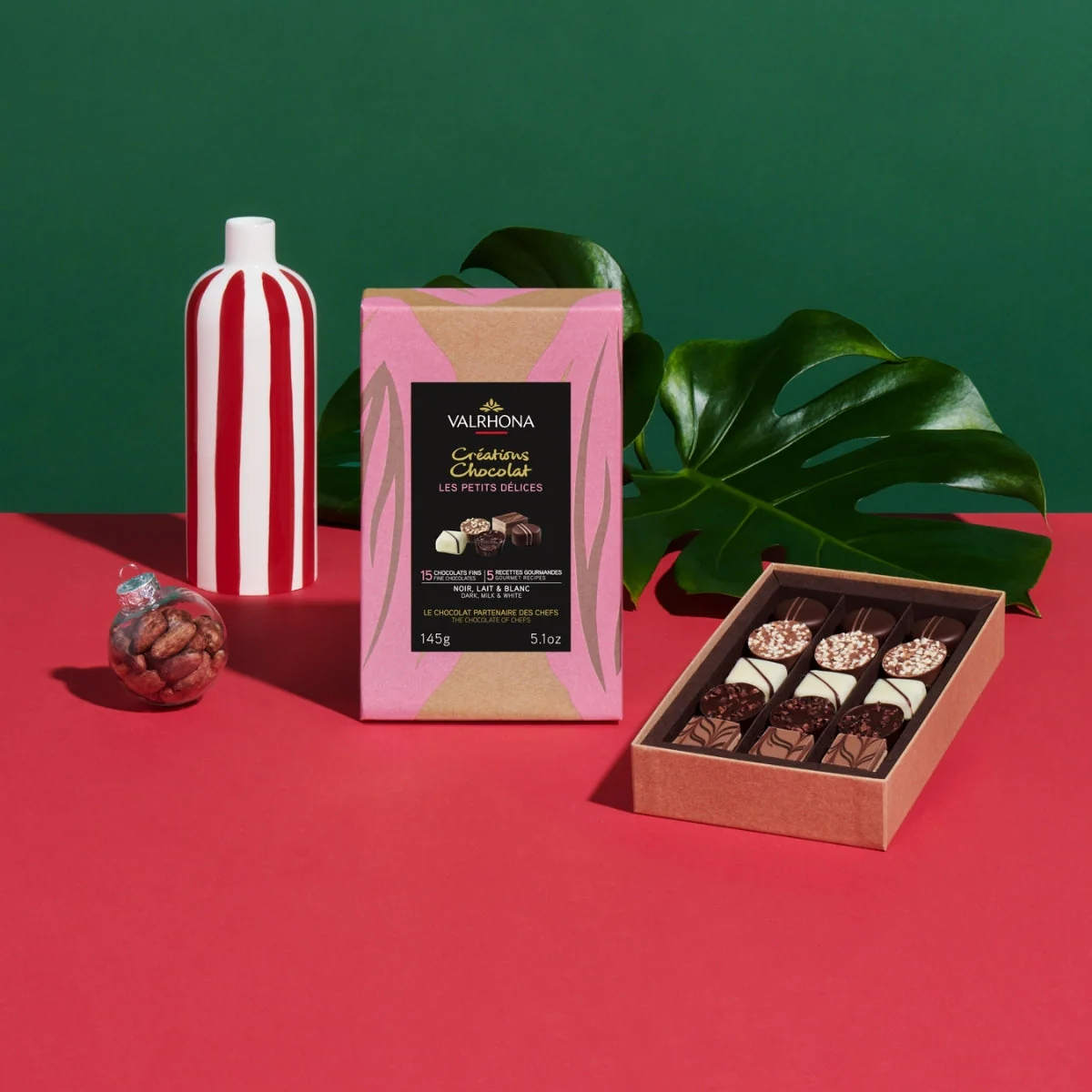 Gift Box of 15 Dark, Milk and White Chocolate Truffles- 5.1 oz - Image 3