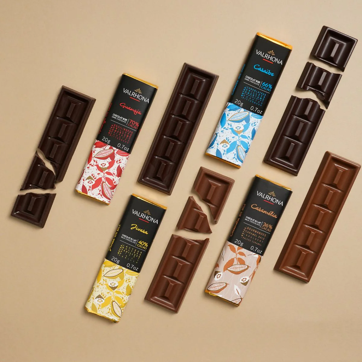 Mini Dark Chocolate Bar Guanaja 70% - 0.7oz - Image 4