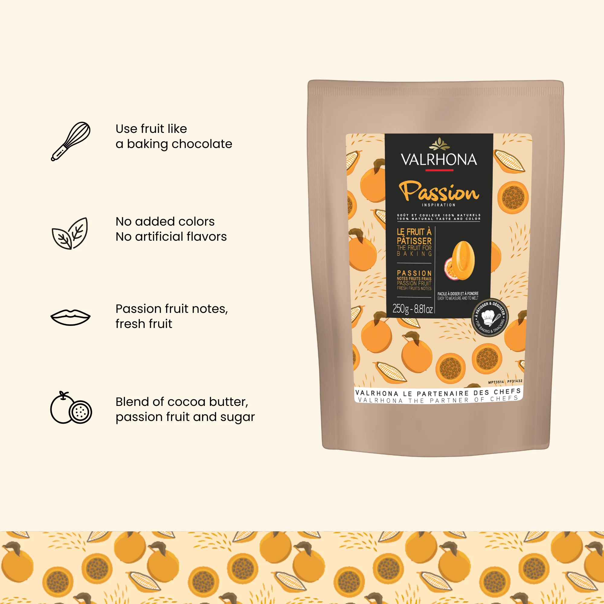 Passion Inspiration Fruit Couverture - 8.8oz - Image 3
