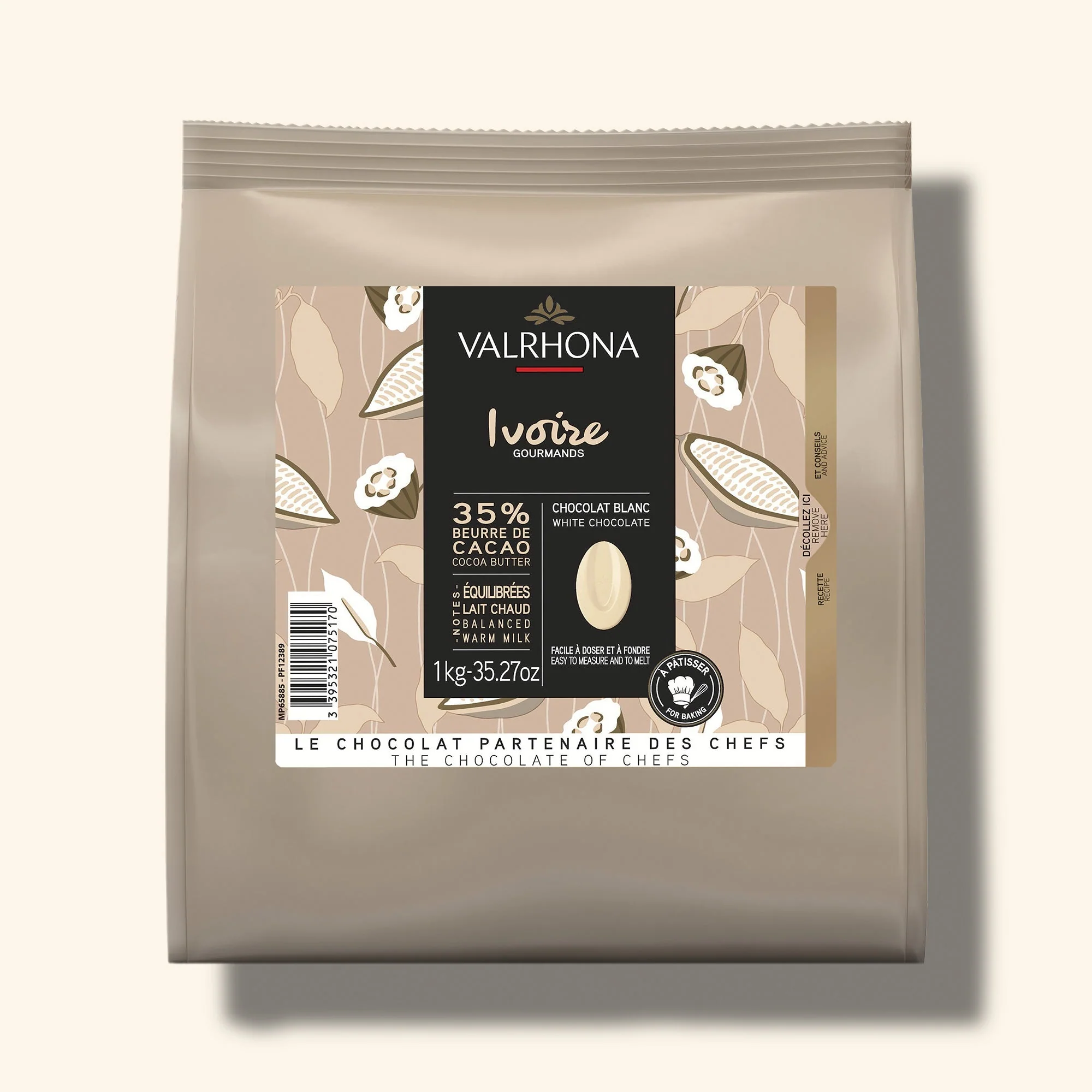 White Baking Chocolate Ivoire 35% - 35.27oz