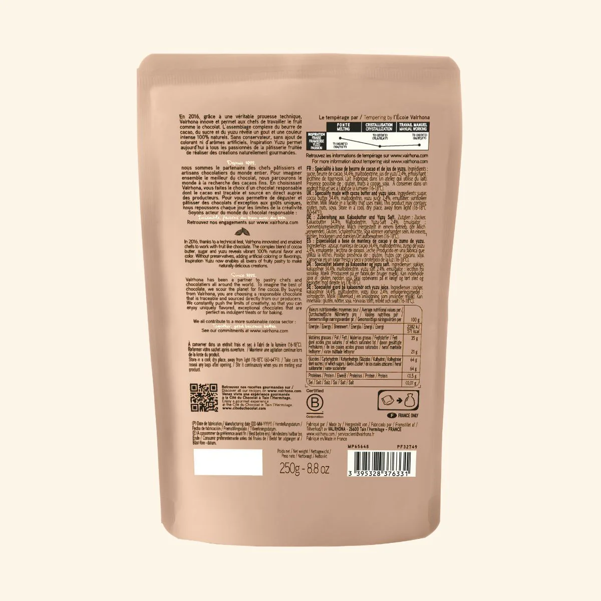 Yuzu Inspiration Fruit Couverture - 8.8 oz - Image 7